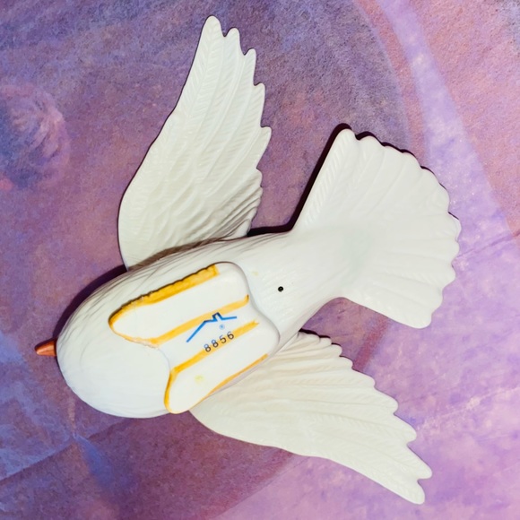 🕊️Vintage Homco White🕊️in EUC 2 Single Birds + 2 More on a Stump w/3 🌸 & 4 🍃 - Picture 15 of 16